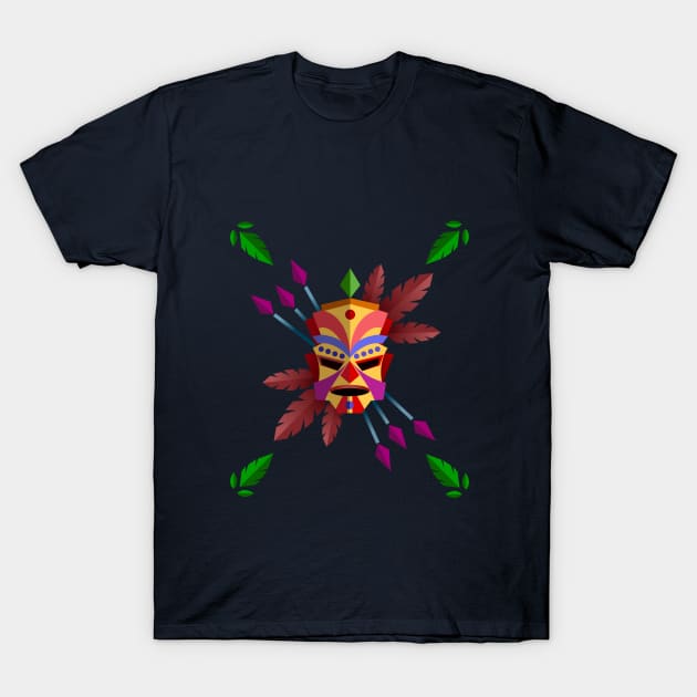 Tribal Mask T-Shirt by SuaveOne